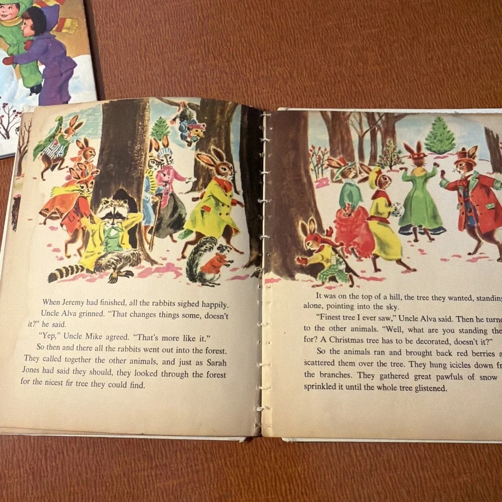 Vtg 1960's‎ Wonder Books Merry Christmas Mr. Snoman & December Is For Christmas